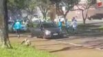 imagem-mostra-momento-em-que-dois-torcedores-sao-atropelados-em-confusao-antes-de-jogo-entre-ponte-preta-e-londrina;-video