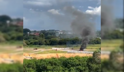 video:-aviao-da-pf-cai-apos-decolar-de-aeroporto-em-belo-horizonte